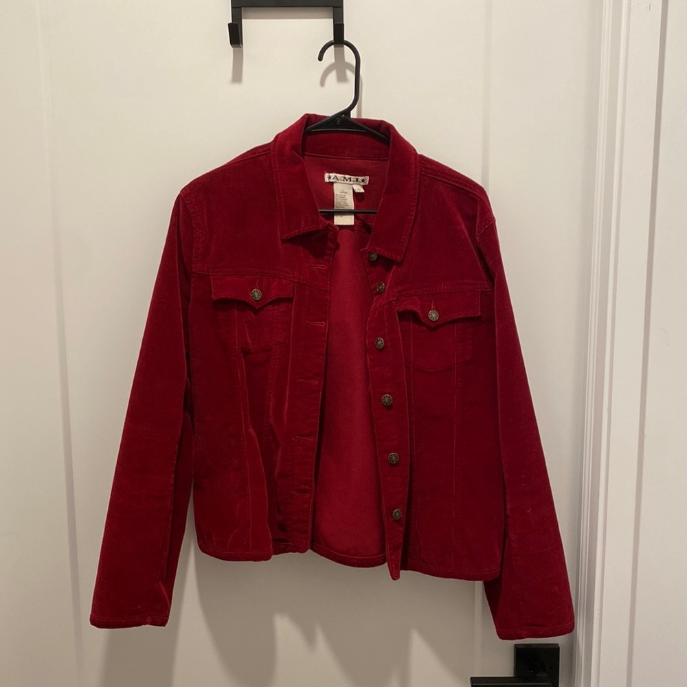 Red Corduroy Jacket